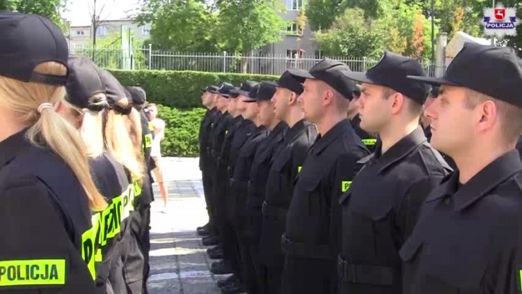 Ślubowanie nowych policjantów - Lublin, 5 lipca 2018 (materiał KWP Lublin)