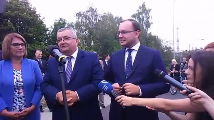 Uroczyste otwarcie nowej ulicy w Zamościu