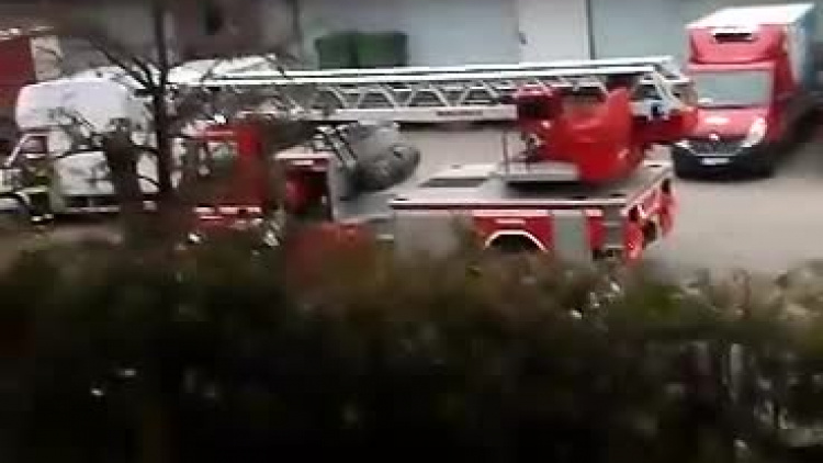 Pożar w hurtowni na ul. Przemysłowej w Zamościu