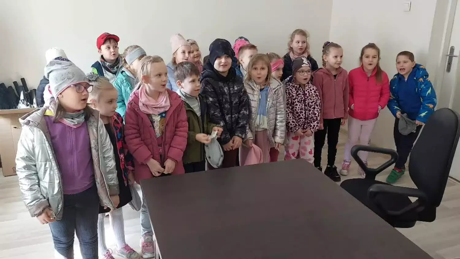 Przedszkolaki z Zamościa w redakcji "Kroniki Tygodnia"